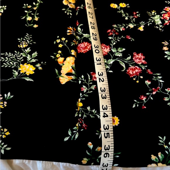 NWT Sz 14 RACHEL Rachel Roy Marcella Cold Shoulder Midi Dress in black floral 🔥 - Picture 4 of 5